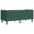 Sofa Chesterfield z wałkami, dwuosobowa, ciemnozielona, aksamit