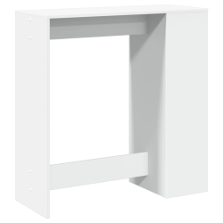 Stolik barowy z przegrodami, biały, 101x40x103,5 cm