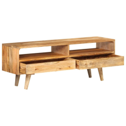 Szafka pod telewizor, 140x30x41 cm, lite drewno mango