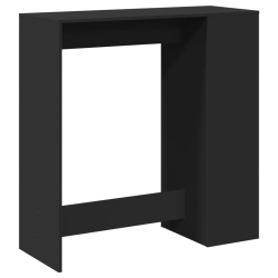 Stolik barowy z przegrodami, czarny, 101x40x103,5 cm