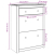 Szafka na buty Panama, 80x35x105 cm, lite drewno sosnowe