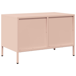Szafka RTV, różowa, 68x39x43,5 cm, stal walcowana na zimno