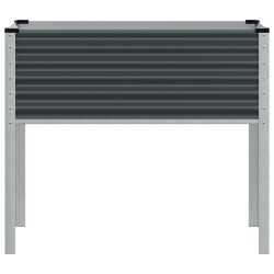 Donica ogrodowa, antracytowa, 100x41x90 cm, stal