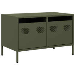 Szafka RTV, oliwkowa, 68x39x43,5 cm, stal walcowana na zimno