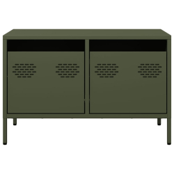 Szafka RTV, oliwkowa, 68x39x43,5 cm, stal walcowana na zimno