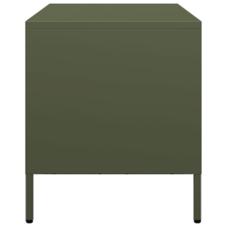 Szafka RTV, oliwkowa, 68x39x43,5 cm, stal walcowana na zimno