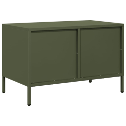 Szafka RTV, oliwkowa, 68x39x43,5 cm, stal walcowana na zimno