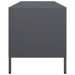 Szafka RTV, antracyt, 135x39x43,5 cm, stal walcowana na zimno