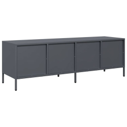 Szafka RTV, antracyt, 135x39x43,5 cm, stal walcowana na zimno