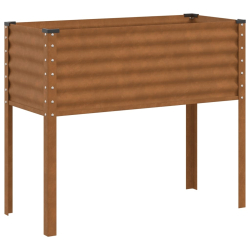 Donica ogrodowa, 100x41x90 cm, stal kortenowska