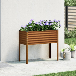 Donica ogrodowa, 100x41x90 cm, stal kortenowska