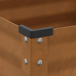Donica ogrodowa, 100x41x90 cm, stal kortenowska