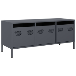 Szafka RTV, antracyt, 101,5x39x43,5 cm, stal walcowana na zimno