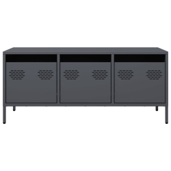 Szafka RTV, antracyt, 101,5x39x43,5 cm, stal walcowana na zimno