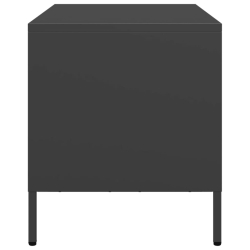 Szafka RTV, czarna, 68x39x43,5 cm, stal walcowana na zimno