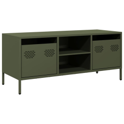 Szafka RTV, oliwkowa, 101,5x39x43,5 cm, stal walcowana na zimno