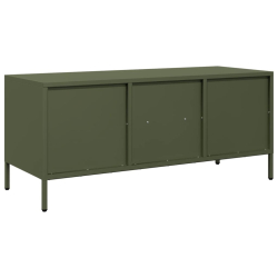 Szafka RTV, oliwkowa, 101,5x39x43,5 cm, stal walcowana na zimno