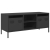 Szafka RTV, czarna, 101,5x39x43,5 cm, stal walcowana na zimno
