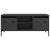 Szafka RTV, czarna, 101,5x39x43,5 cm, stal walcowana na zimno