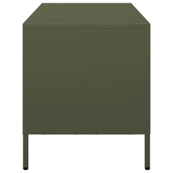 Szafka RTV, oliwkowa, 101,5x39x43,5 cm, stal walcowana na zimno