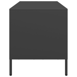 Szafka RTV, czarna, 101,5x39x43,5 cm, stal walcowana na zimno