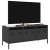 Szafka RTV, czarna, 101,5x39x43,5 cm, stal walcowana na zimno