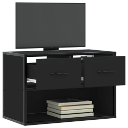 Szafka pod telewizor, czarna, 60x31x39,5 cm