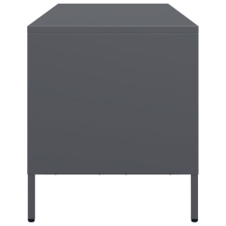 Szafka RTV, czarna, 68x39x43,5 cm, stal walcowana na zimno