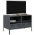 Szafka RTV, czarna, 68x39x43,5 cm, stal walcowana na zimno