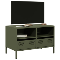 Szafka RTV, oliwkowa, 68x39x43,5 cm, stal walcowana na zimno