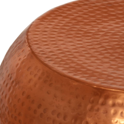 Stolik kawowy w kolorze mosiądzu, Ø55x28 cm, aluminium