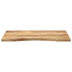 Blat biurka, z wycięciem, 90x60x2,5 cm, surowe drewno mango