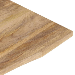 Blat biurka, z wycięciem, 120x60x2,5 cm, surowe drewno mango