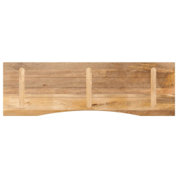 Blat biurka, z wycięciem, 160x50x2,5 cm, surowe drewno mango