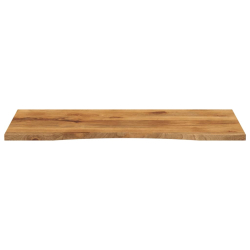 Blat biurka, z wycięciem, 120x60x2,5 cm, surowe drewno mango