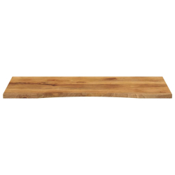 Blat biurka, z wycięciem, 120x50x2,5 cm, surowe drewno mango