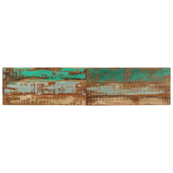 Ławka, 160x35x46 cm, lite drewno z odzysku