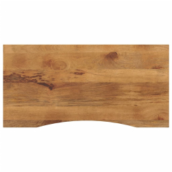 Blat biurka, z wycięciem, 110x50x2,5 cm, surowe drewno mango