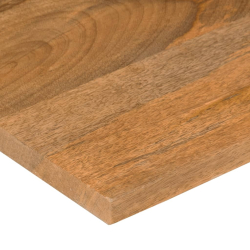 Blat biurka, z wycięciem, 140x50x2,5 cm, surowe drewno mango