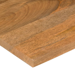 Blat biurka, z wycięciem, 110x60x2,5 cm, surowe drewno mango