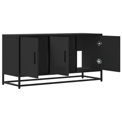 Szafka pod TV, czarna, 100x35x50 cm
