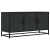 Szafka pod TV, czarna, 100x35x50 cm