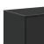 Szafka pod TV, czarna, 100x35x50 cm