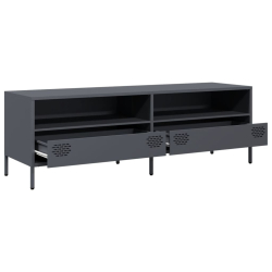 Szafka RTV, antracyt, 135x39x43,5 cm, stal walcowana na zimno