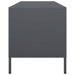 Szafka RTV, antracyt, 135x39x43,5 cm, stal walcowana na zimno