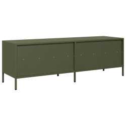 Szafka RTV, oliwkowa, 135x39x43,5 cm, stal walcowana na zimno