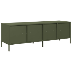 Szafka RTV, oliwkowa, 135x39x43,5 cm, stal walcowana na zimno
