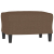 3-osobowa sofa z podnóżkiem, brązowy, 180 cm, tkaniną