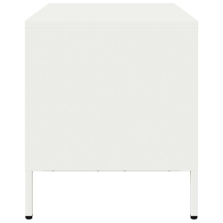 Szafka RTV, biała, 68x39x43,5 cm, stal walcowana na zimno
