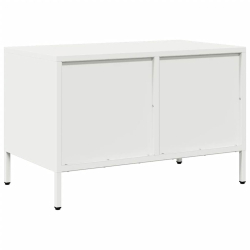 Szafka RTV, biała, 68x39x43,5 cm, stal walcowana na zimno